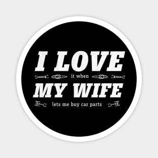 Car Enthusiast Novelty Wife Husband Gift Magnet